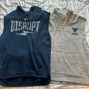 Men’s Project Rock Cut Off Hoodie Two Pack | Size: Large